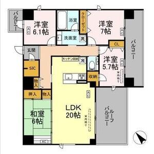 4LDK 間取り図