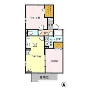 2DK 間取り図