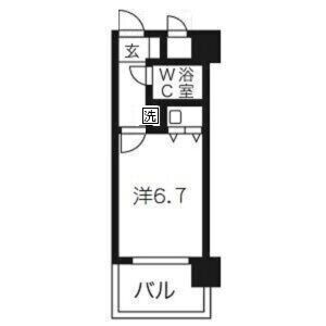 ワンルーム 間取り図