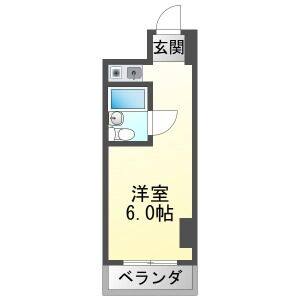 ワンルーム 間取り図