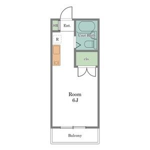 ワンルーム 間取り図