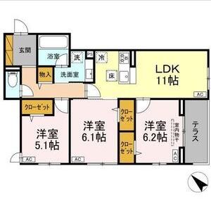 3LDK 間取り図