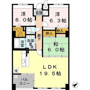 3LDK 間取り図