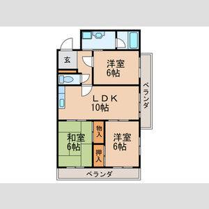 3LDK 間取り図