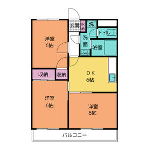 3LDK 間取り図