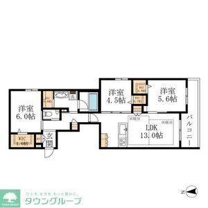 3LDK 間取り図