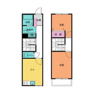 2DK 間取り図