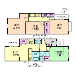 4LDK 間取り図