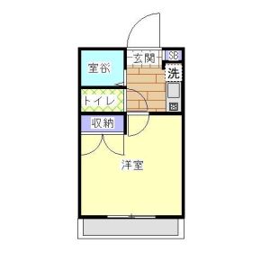 1K 間取り図