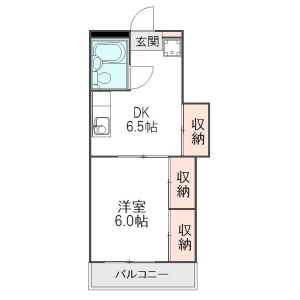 2DK 間取り図