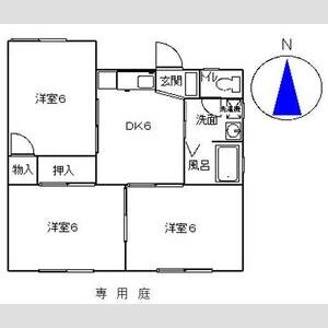 3DK 間取り図