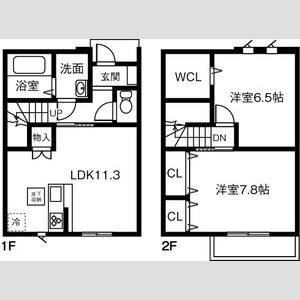 2LDK 間取り図