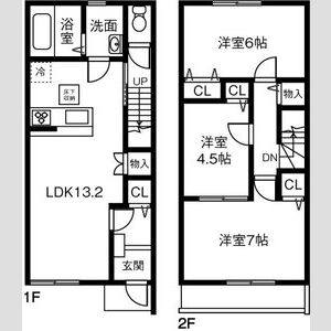 3LDK 間取り図