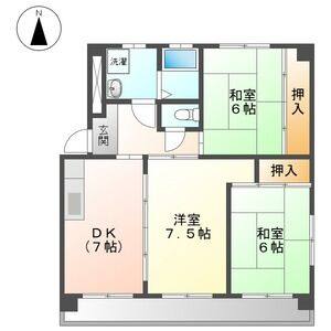 3DK 間取り図