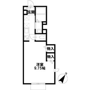 1K 間取り図