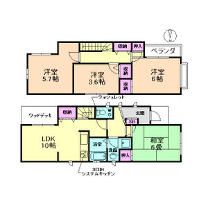 4LDK 間取り図