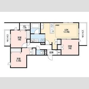 3LDK 間取り図