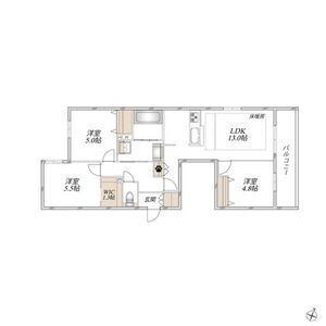 3LDK 間取り図