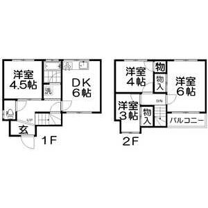 4DK 間取り図