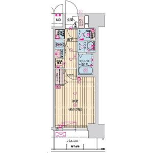 1K 間取り図