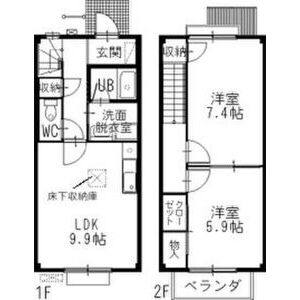 2LDK 間取り図