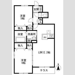 2LDK 間取り図