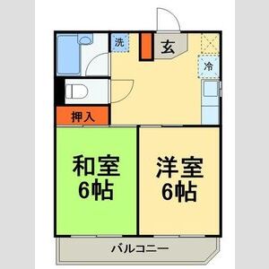 2DK 間取り図