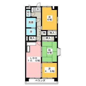 3LDK 間取り図