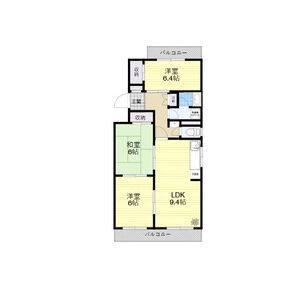 3LDK 間取り図