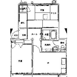 2DK 間取り図