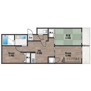 3DK 間取り図