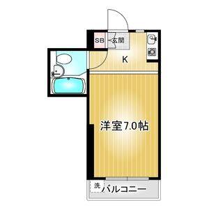 ワンルーム 間取り図