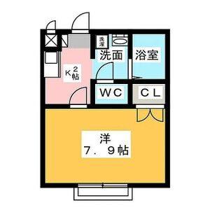 1K 間取り図