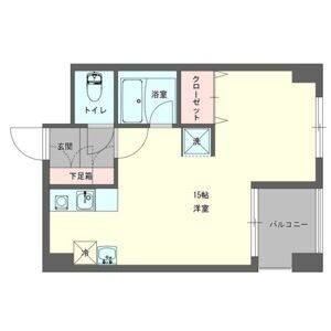 ワンルーム 間取り図
