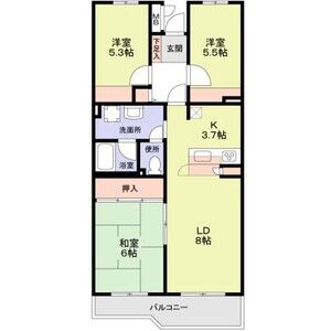 3LDK 間取り図