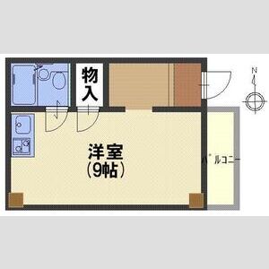 ワンルーム 間取り図