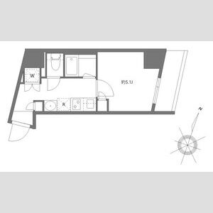 1K 間取り図