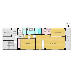 2LDK 間取り図