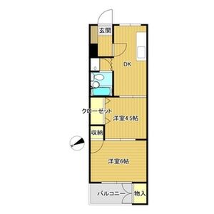 2DK 間取り図