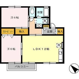 2LDK 間取り図
