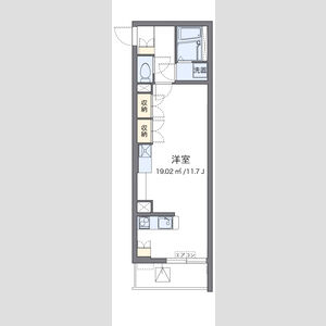 ワンルーム 間取り図