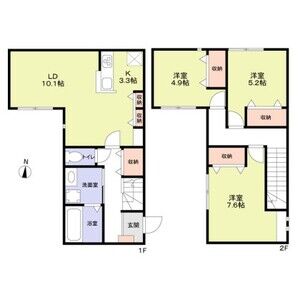 3LDK 間取り図