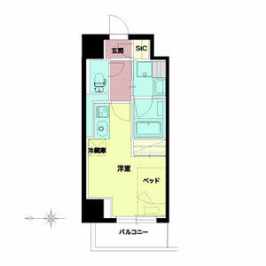 ワンルーム 間取り図