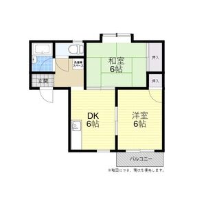2DK 間取り図