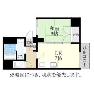 1DK 間取り図