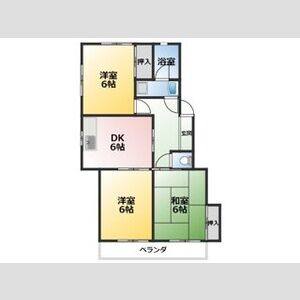 3DK 間取り図
