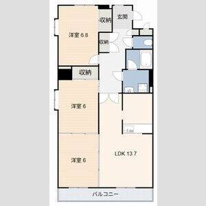3LDK 間取り図
