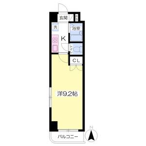 1K 間取り図
