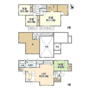 4LDK 間取り図