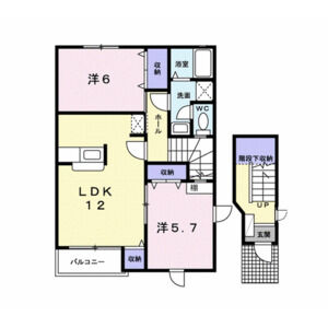 2LDK 間取り図